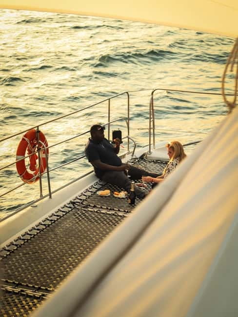 Sunny Beach: Sunset Catamaran Cruise with Dinner & Prosecco - Champagne and Snacks as the Sun Goes Down