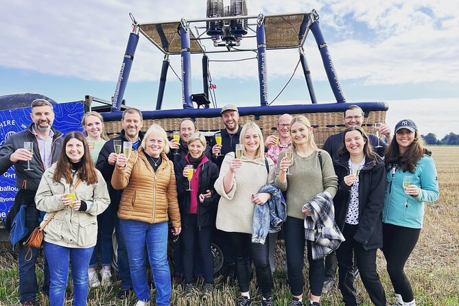 Sunrise Hot Air Balloon Flight Over York - The Champagne Toast and Flight Certificates