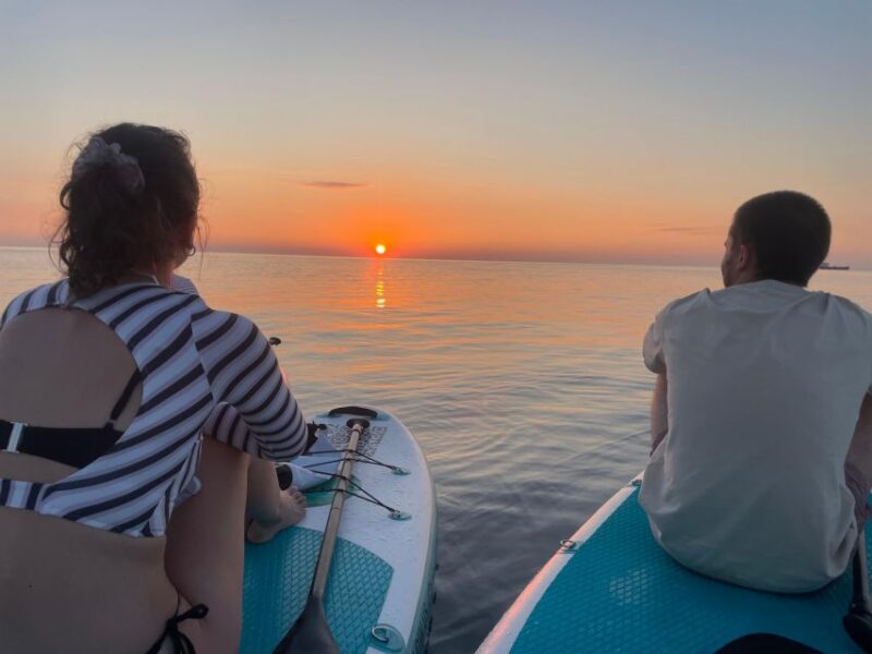 Sunrise in SUP with breakfast on board and private lesson - Exploring the Coast and Enjoying the Water Jump