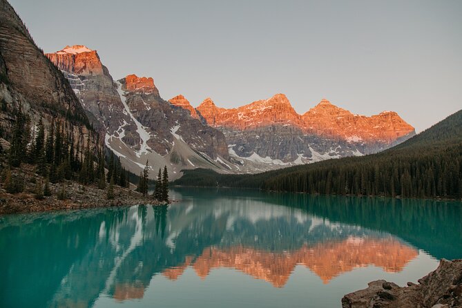 Sunrise Moraine Lake and Lake Louise - Lake Louise’s Majestic Setting and Relaxed Exploration