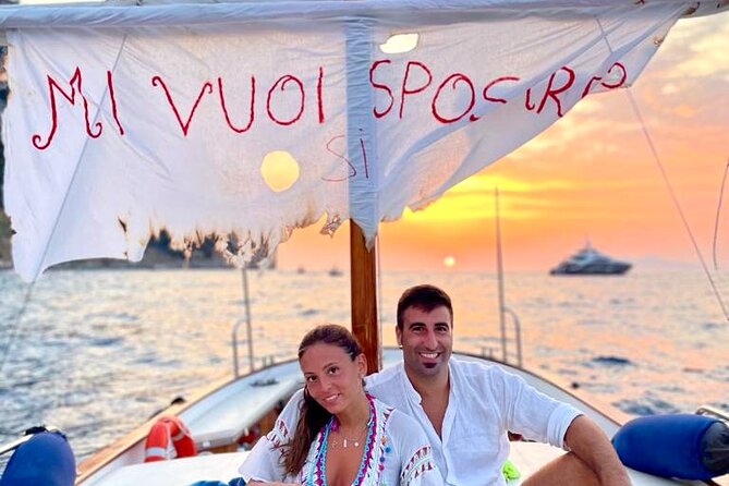 Sunset & Aperitif Boat tour - The Experience of a Traditional Caprese "Gozzo" Boat