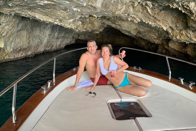 Sunset boat experience in Sorrento coast - Exploring the Natural Waterfall Near Massa Lubrense