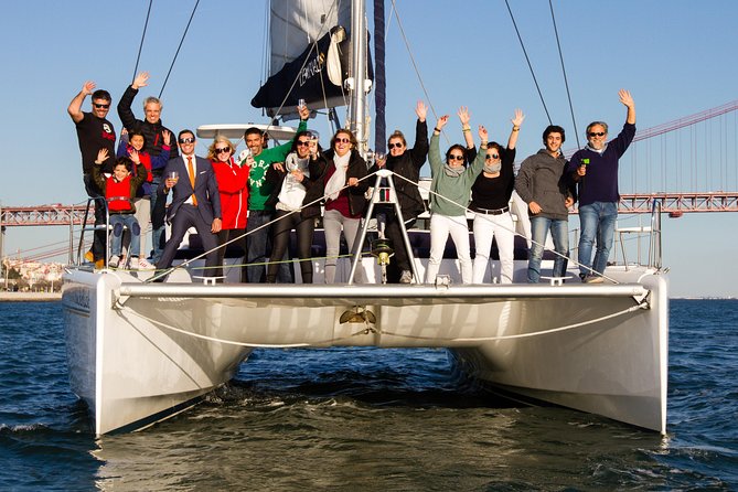 Sunset Catamaran in Lisbon | Music and Open Bar - Exploring the Praça do Comércio and the South Bank