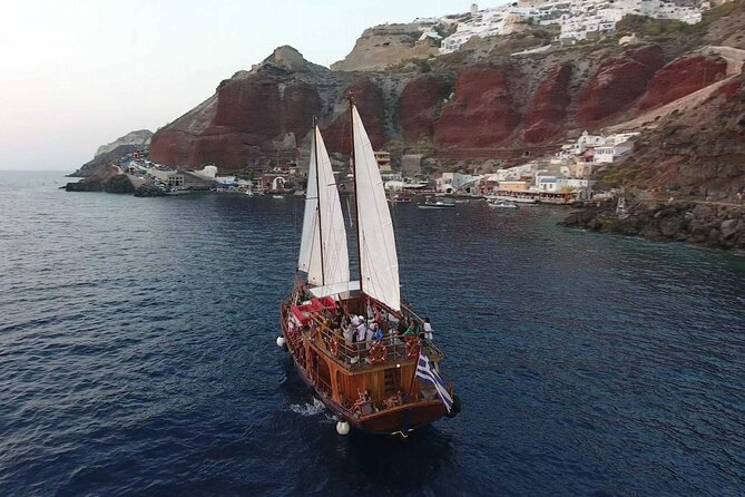 Sunset Cruise in Caldera of Santorini - Swimming in the Hot Springs of Palaia Kameni