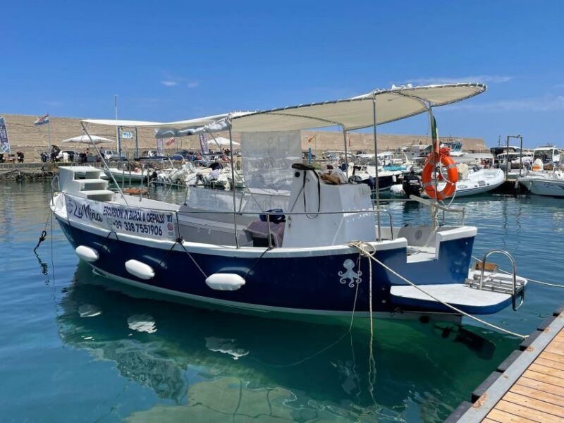 Sunset excursion by boat along the coast of Cefalù - Stops at Mazzaforno and Cefalùs Historic Beach
