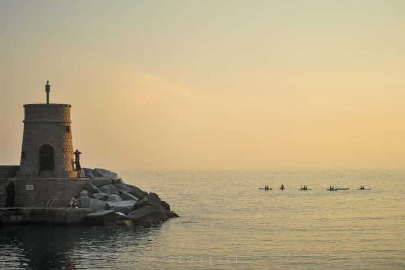 Sunset in Portofino by kayak and SUP - Paddling along the Ligurian cliffs to Punta Chiappa