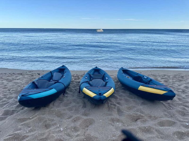 Sunset - Kayak Tour with Snack - Algar dos Capitães - Paddling Along the Algarve Coast with Expert Guides