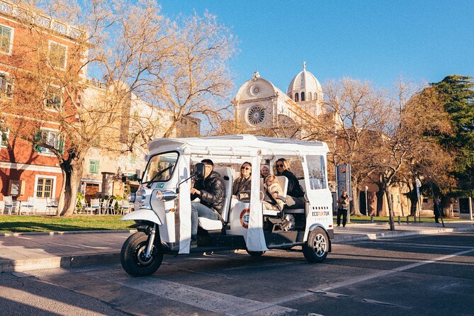 Sunset panorama and 3 Fortresses Sibenik Tuk Tuk Tour - Visiting the UNESCO-Listed Cathedral of St. James