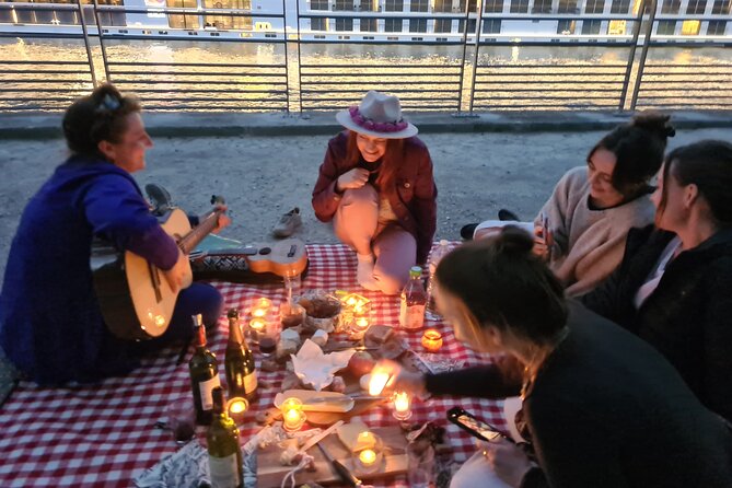 Sunset Picnic with View of Eiffel Tower and Live Music - French Apero and Picnic Provisions
