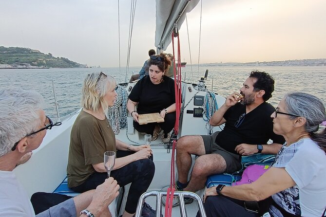 Sunset sailing boat trip in Lisbon with snacks - Food and Drinks: Portuguese Snacks and Beverages Aboard