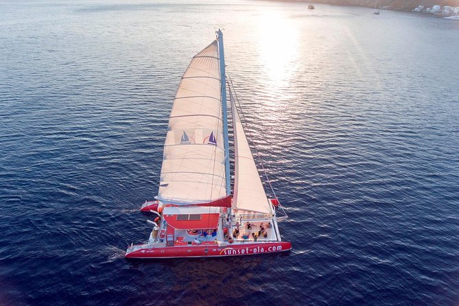 Sunset Sailing Catamaran Cruise in Santorini with BBQ and Drinks - Onboard Amenities and Practical Tips