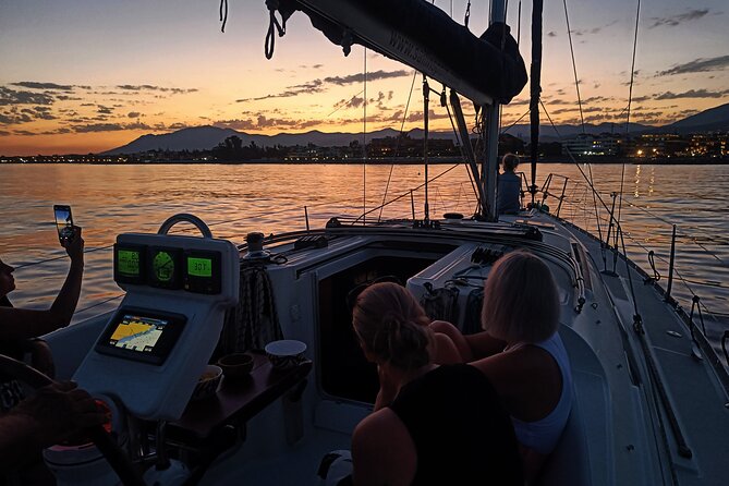 Sunset Sailing on a Private Sailboat Puerto Banús Marbella - The Approach to Puerto Banús at Dusk