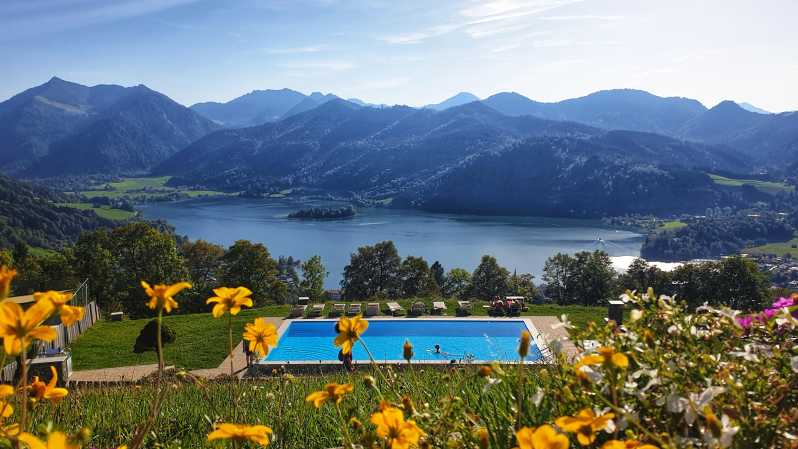 Sunset yoga on the Schliersbergalm - Spectacular Views of Schliersee and the Bavarian Alps