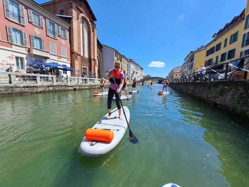 SUP on the Navigli: a wellness retreat in Milan - Paddleboarding Along the Historic Naviglio Grande