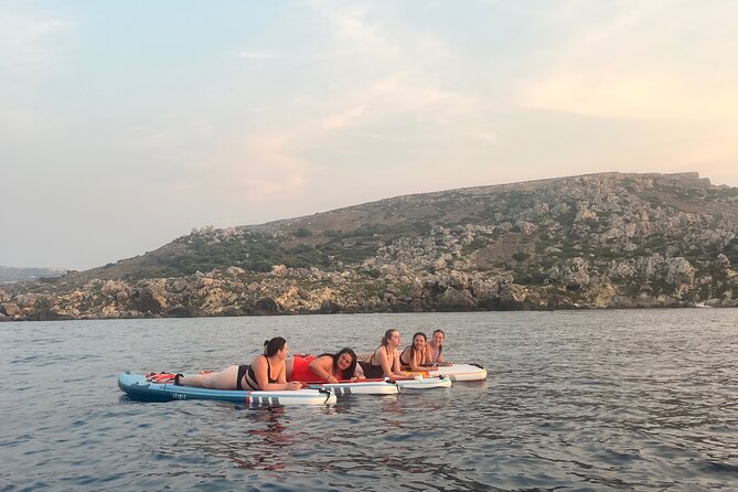 SUP Sunset Paddling to Ta Marija Caves - Witnessing the Maltese Sunset from the Water