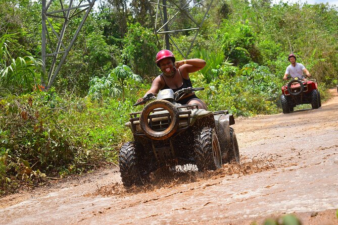 Super Combo ATV in Cancun with Zipline, Snorkel, Cenote, transfer - Cultural Walk and Tequila Tasting Experience