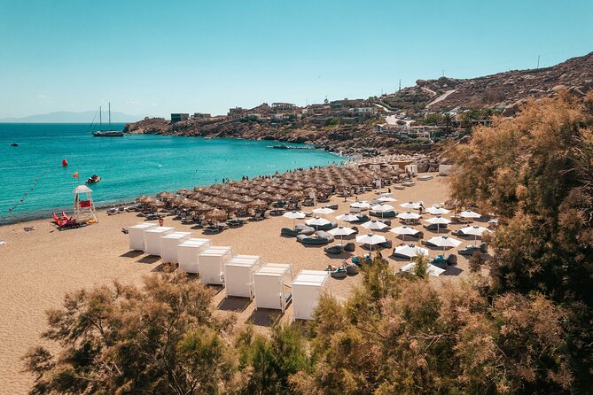 Super Paradise Beach Mykonos Seaside Sunbed (1st row) - Starting at Thalas Tavern & Beach in Mykonos