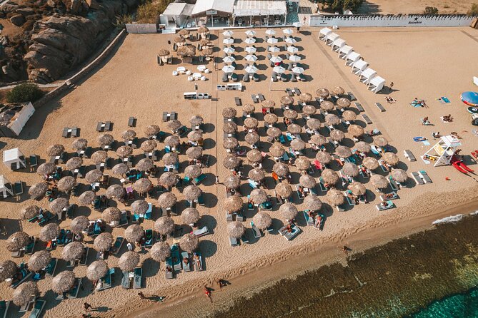 Super Paradise Beach Mykonos Seaside Sunbed (2nd row) - Accessibility and Group Size of the Sunbed Experience