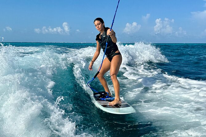 Surfing Lessons & Snorkel Crystal Blue Waters #1 Experience 4 hr - Discover the Ultimate Cancun Surfing & Snorkeling Adventure for Up to 8 People