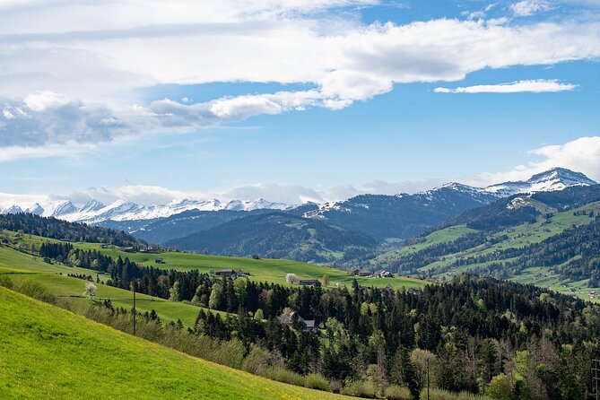 Swiss Cheese, Chocolates and Mountains Small-Group Tour from Zurich - Riding the Aerial Cable Car to Mt. Hoher Kasten for Breathtaking Views