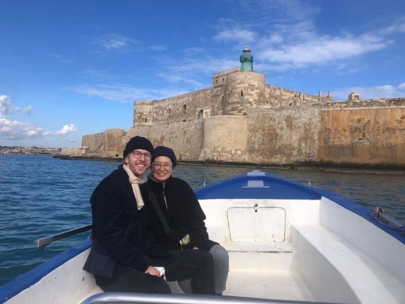 Syracuse: Private boat trip ortigia and Prosecco/frutta f - Swimming Stops and Sea Cave Encounters