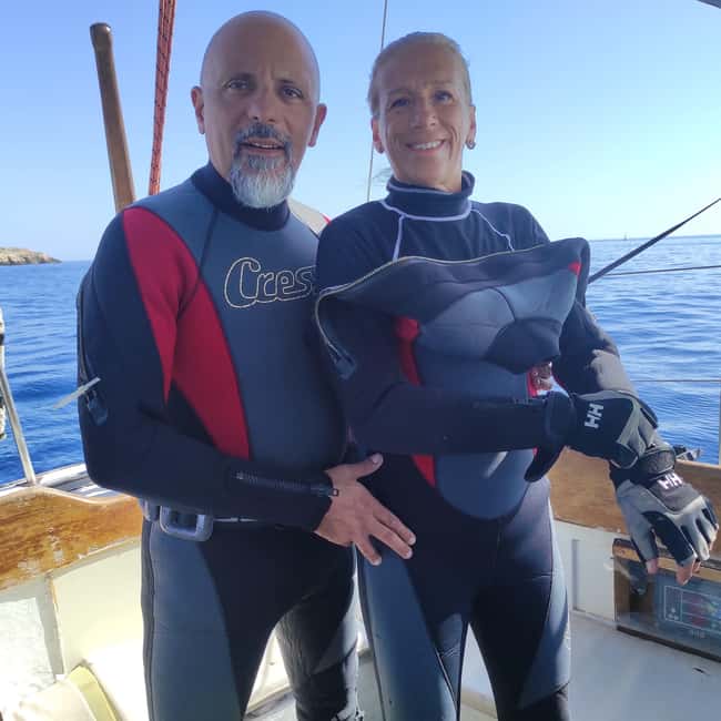 Syracuse: your first dive - Sailing on the Vintage Perseide in Syracuse Bay