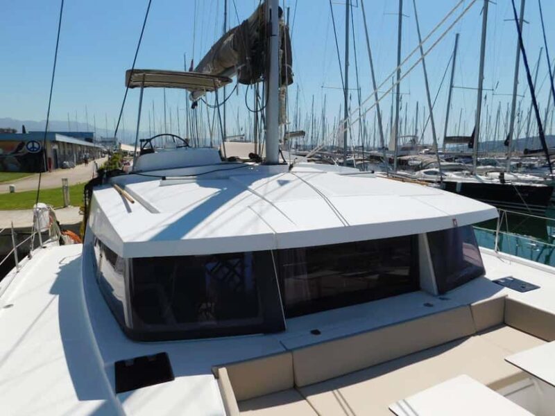 Ta' Xbiex: Serene Sunset Catamaran Escape - The Second Sail and the Evening Sky