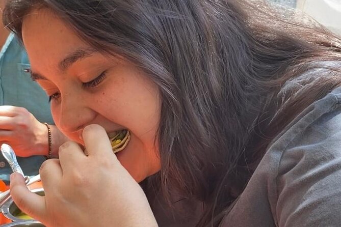 Tacos 101 Mexico City Taco Experience - The Quesadilla Debate and Bistec Birria Tacos at a Local Stand