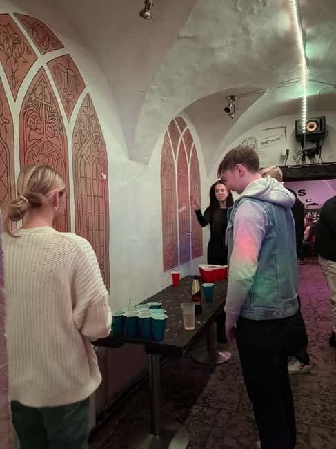 Tallinn: Telliskivi Bar Crawl with games, drinks, discounts - Key Points