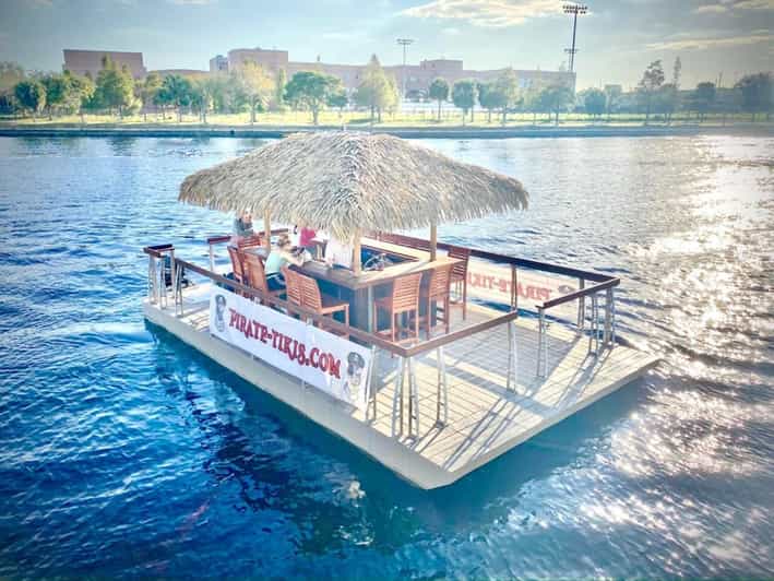 Tampa: Hillsborough River Tiki Bar Boat Up to 13 people - The Guide and Overall Atmosphere