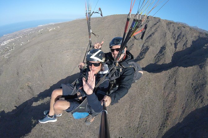 Tandem Paragliding Flight over Tenerife - Safety Equipment and Pilot Guidance During the Flight