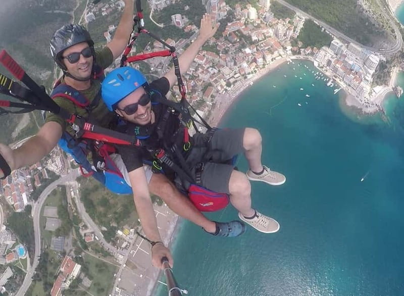 Tandem Paragliding in Budva with Expert Pilots/All-inclusive - Exciting Tandem Paragliding in Budva with Expert Pilots for $112