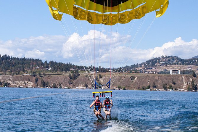 Tandem Parasailing Experience in Kelowna - Up to Three Flyers at a Time for a Shared Thrill