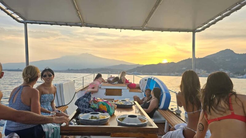 Taormina: Sunset Boat Tour with Aperitif - The Experience Crew and Language