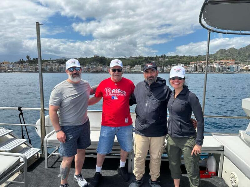 TAORMINA:CATAMARAN FISHING TRIP WITH ROY FISHING - Cruising Along Taormina and Giardini Naxos