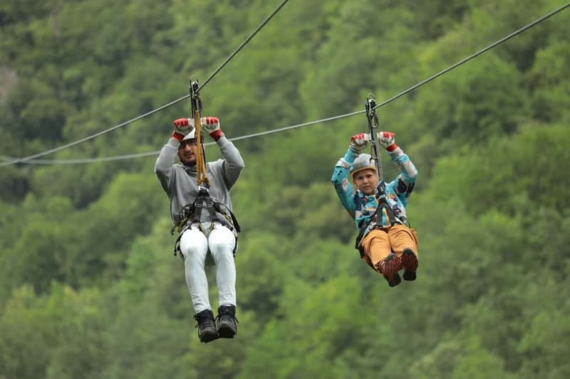 TARA BRIDGE: The longest and the fastest Zip Line Adventure - The Short Van Ride to the Zip Line Launch
