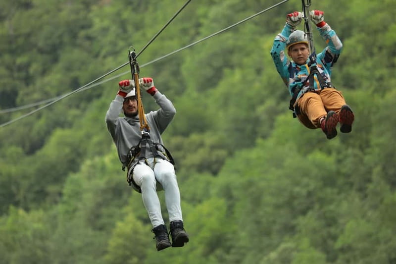 TARA BRIDGE: The longest and the fastest Zip Line Adventure - The Jeep Transfer and Return to Tara Green Extreme