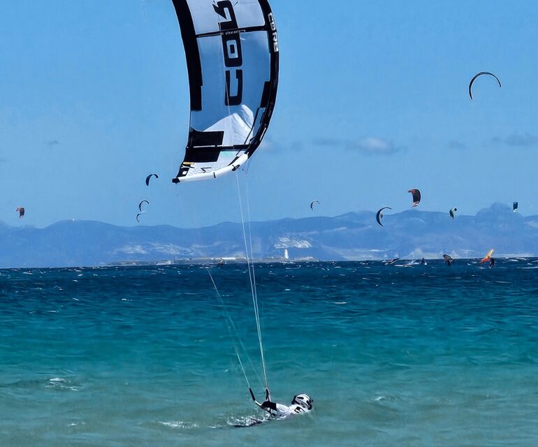 Tarifa: Private Kitesurfing Lessons - Body Dragging for Water Entry