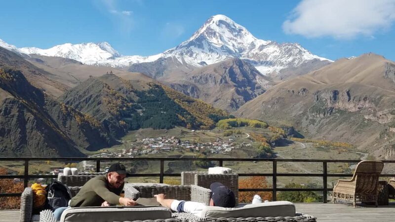 Tbilisi: Caucasus Mountains by Cab and On Foot with a Local - The Iconic Gergeti Trinity Church at 2170 Meters