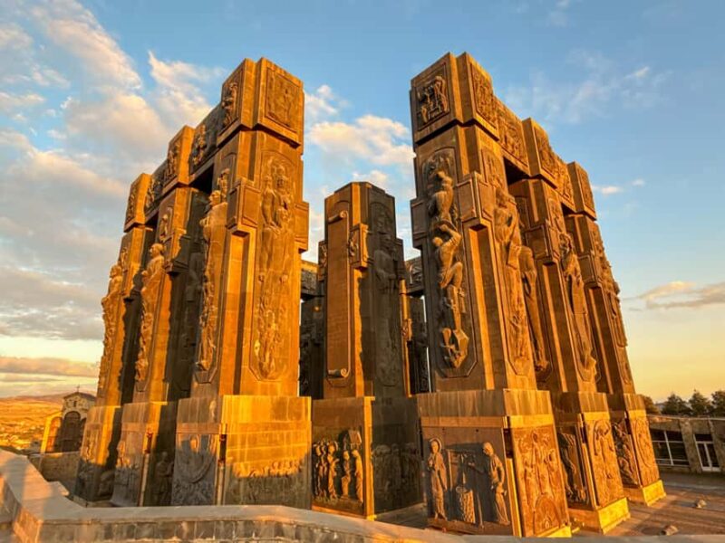 Tbilisi: Chronicles of Georgia & Underground Chapel - Stand Among the Columns of the Chronicles of Georgia