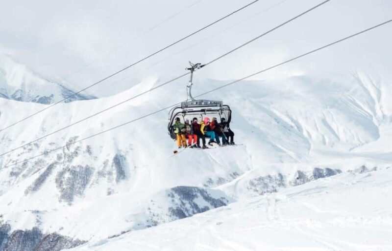 Tbilisi: Gudauri & Kazbegi Winter Action  Pickup & Views - Scenic Stops at Jinvali Reservoir, Ananuri Fortress, and Friendship Monument