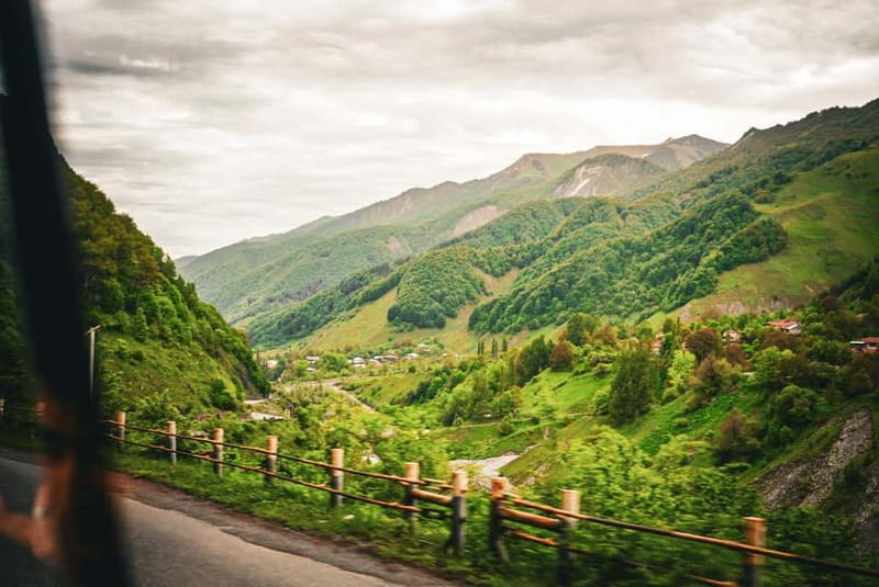 Tbilisi: Jinvali, Ananuri, Gudauri, Kazbegi, & Gergeti Tour - Panoramic Views from Gudauri Panorama