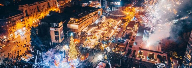 Tbilisi: New Years village & Christmas Market Guided Tour - Key Points
