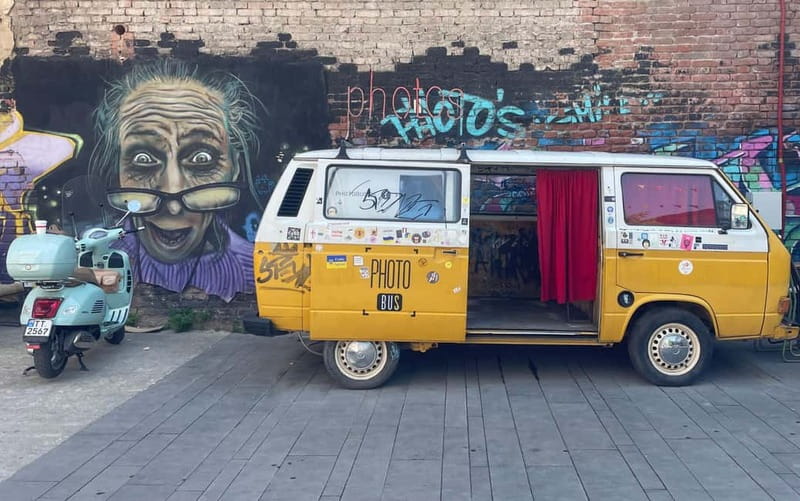Tbilisi: Street Art & Dezerter Bazaar Tour w/ Tastings - At Tbilisi Railway Station: A Mix of Old and New