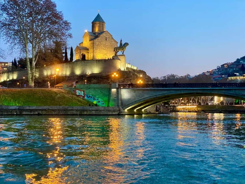 tbilisi:cityseeghting cruize on river - The Waterway Near the Waterfall and Gorge