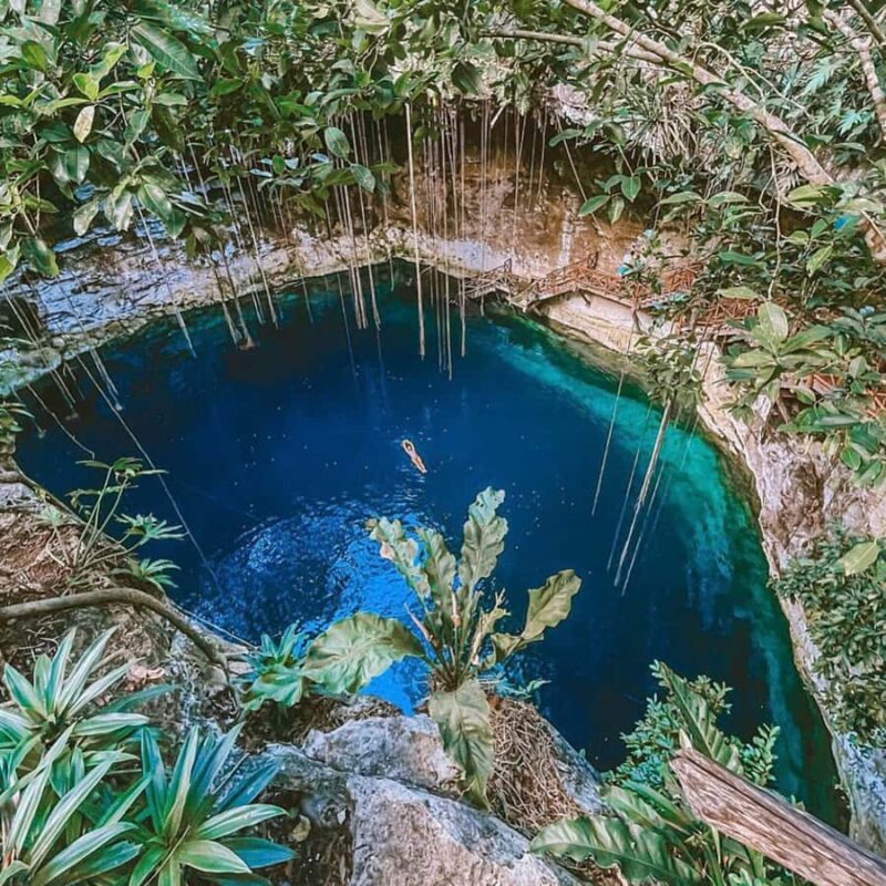 Temazcal and Cenote in Valladolid - The "Fire Eagle" and Volcanic Stones: Symbols of Power