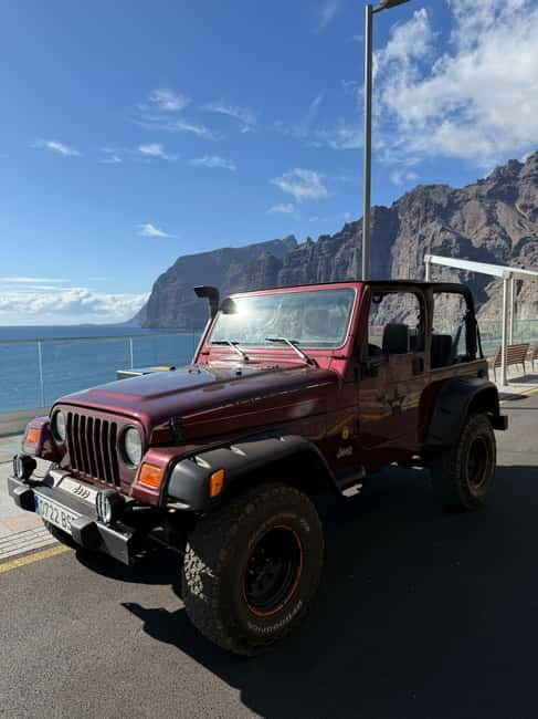 Tenerife: Coastal tour in a Jeep Wrangler to Los Gigantes and the South Coast - Starting at Cc Aqua Mall in Tenerife