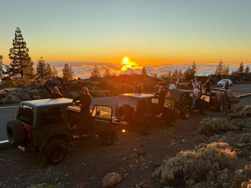 Tenerife: Jeep Wrangler Tour to Mount Teide, Day and Sunset - Key Points