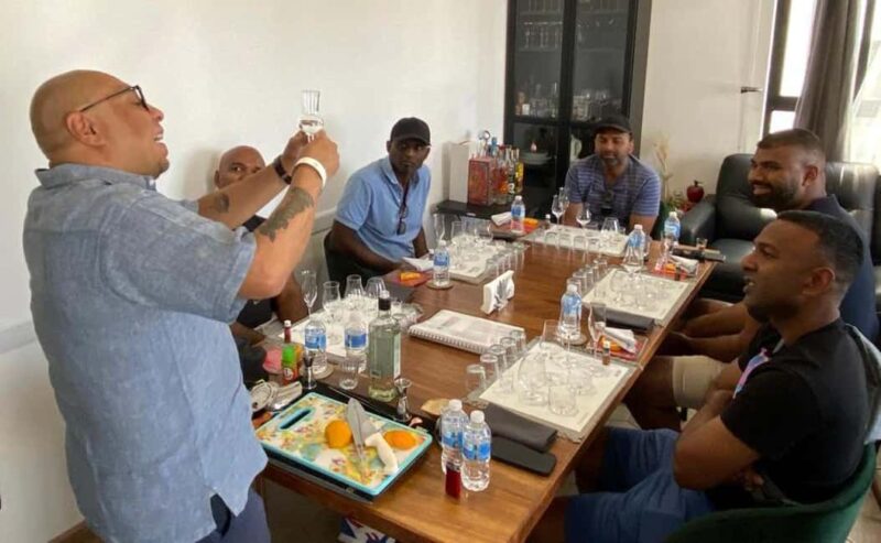 Tequila and Mezcal tasting in an educational tasting room - The Tasting Process and Signature Cocktail