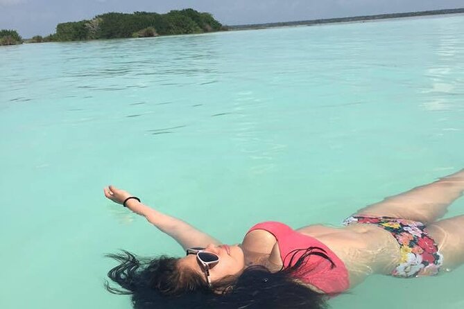 The 7 Colors Of Beauty Lagoon, Bacalar Experience from Tulum City - Swimming at Cenote Azul: Crystal Clear Waters in a Natural Setting
